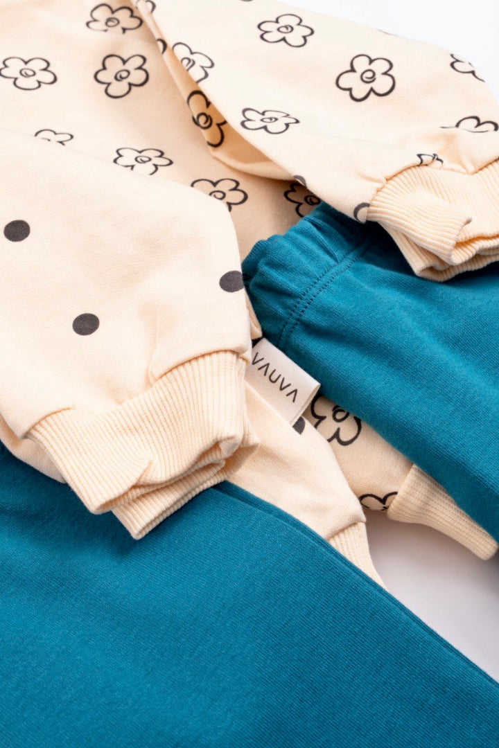 2-delt sweatshirtsæt i bomuld