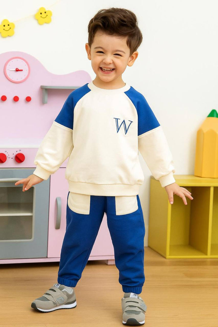 2-delt sweatshirtsæt i bomuld