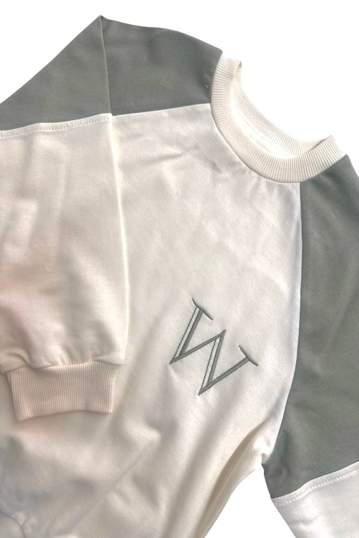 2-delt sweatshirtsæt i bomuld