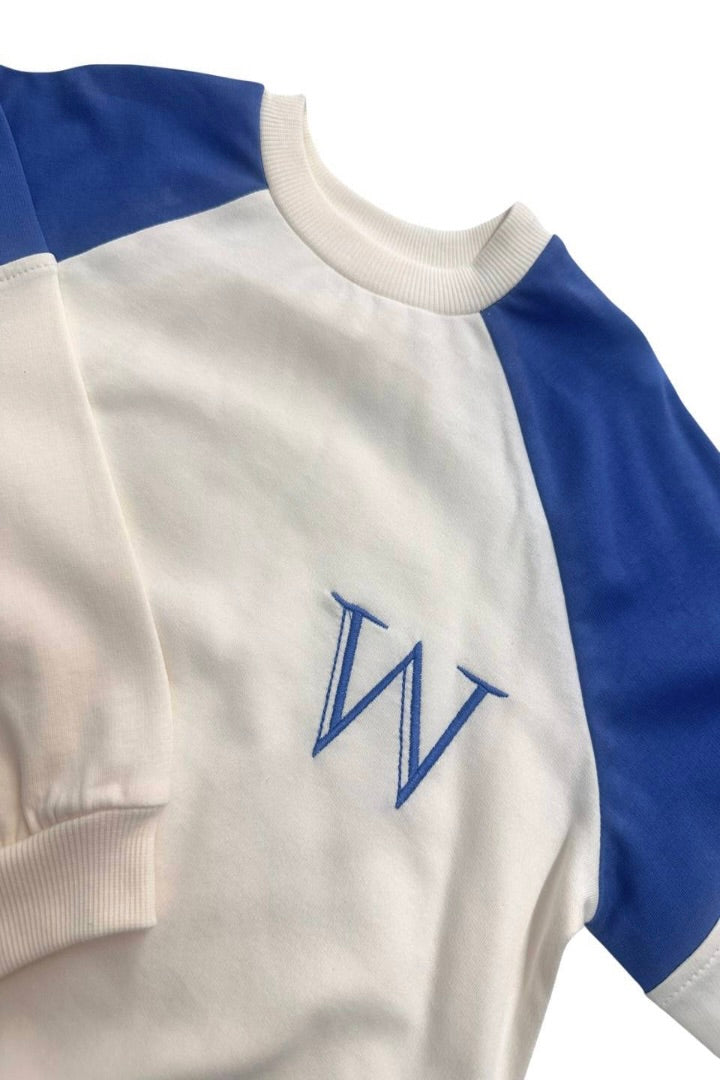 2-delt sweatshirtsæt i bomuld