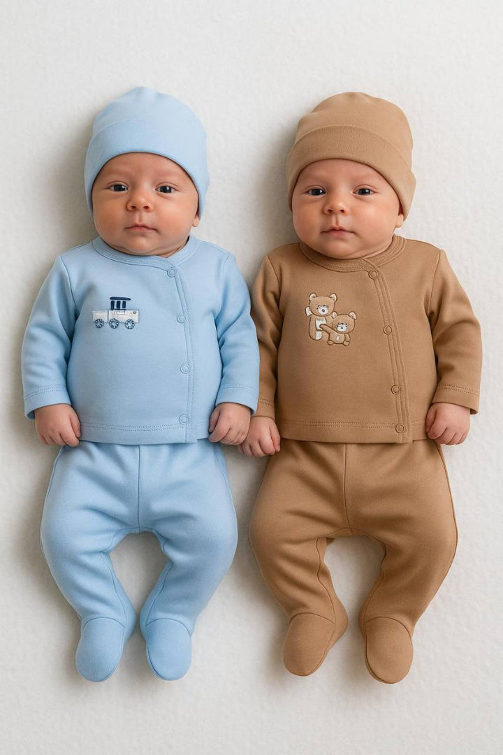 3-delt sæt i bomuld