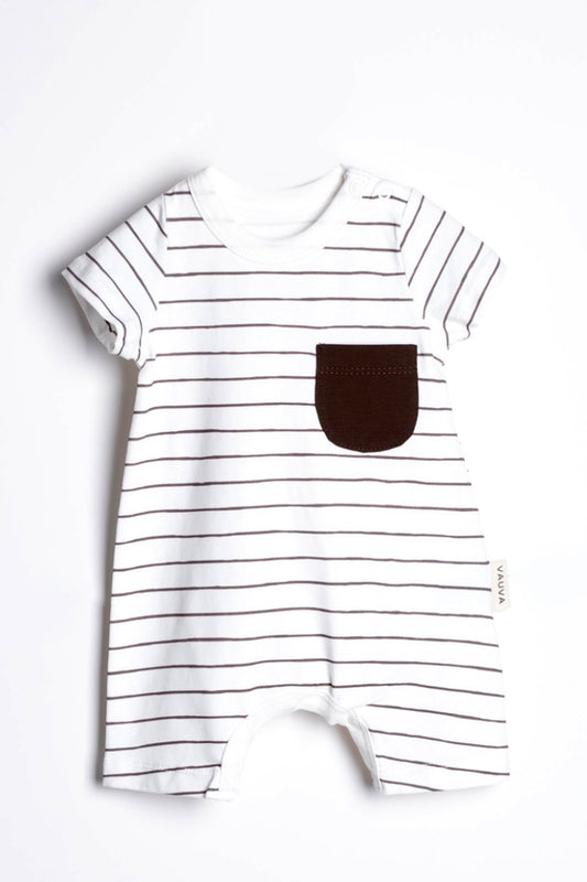 Stribet sommerdragt i bomuld