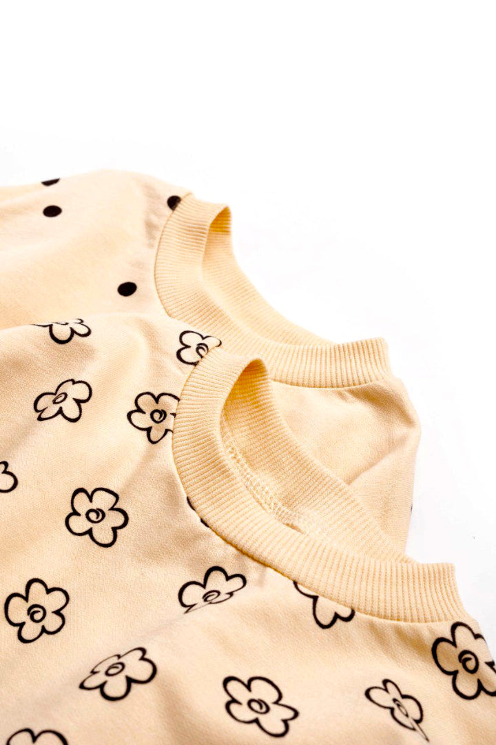 2-delt sweatshirtsæt i bomuld