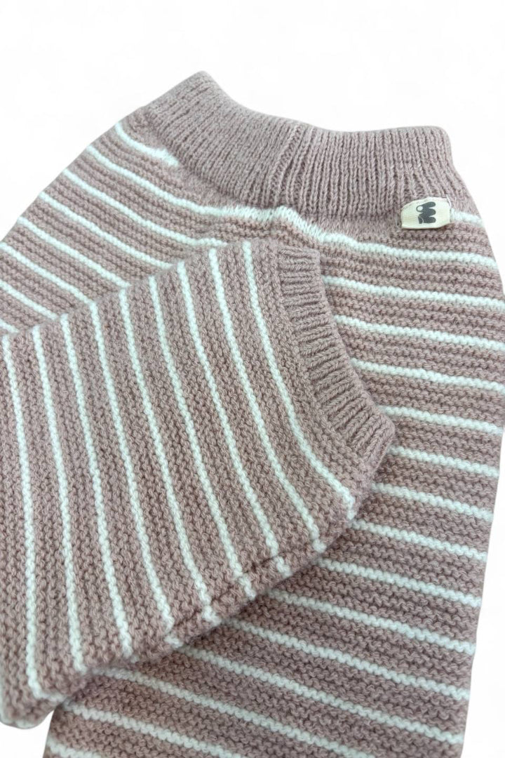 Strikket 2-delt sæt