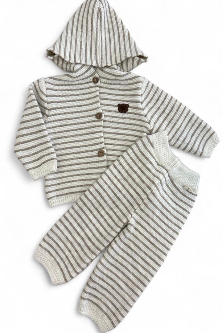 Strikket 2-delt sæt