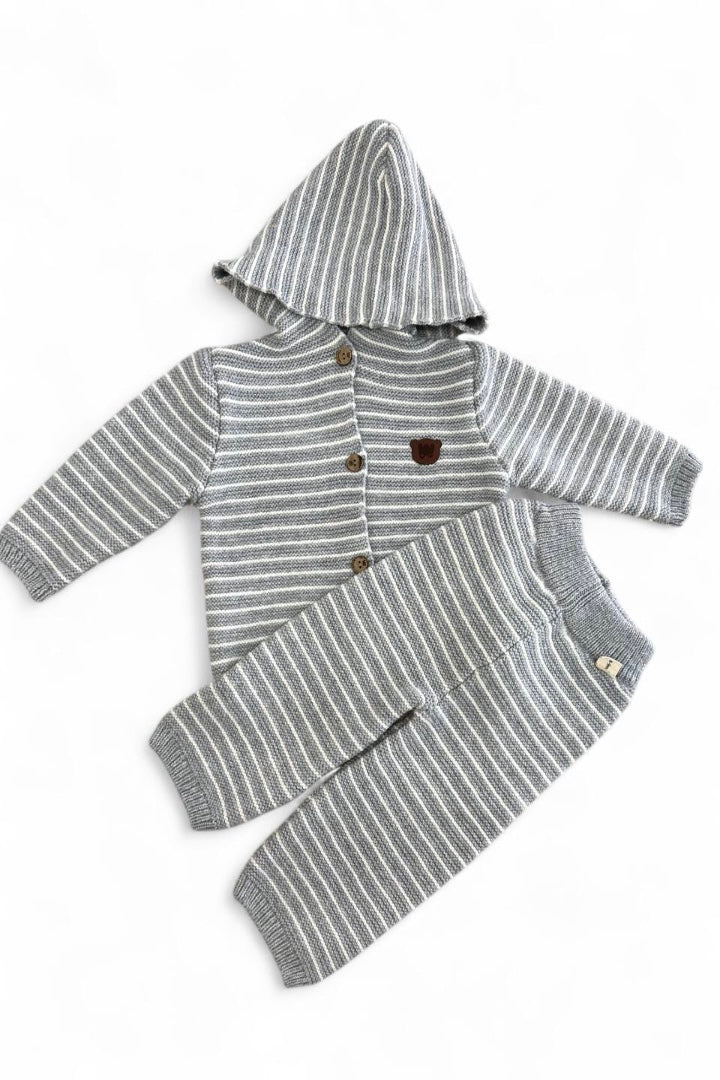 Strikket 2-delt sæt