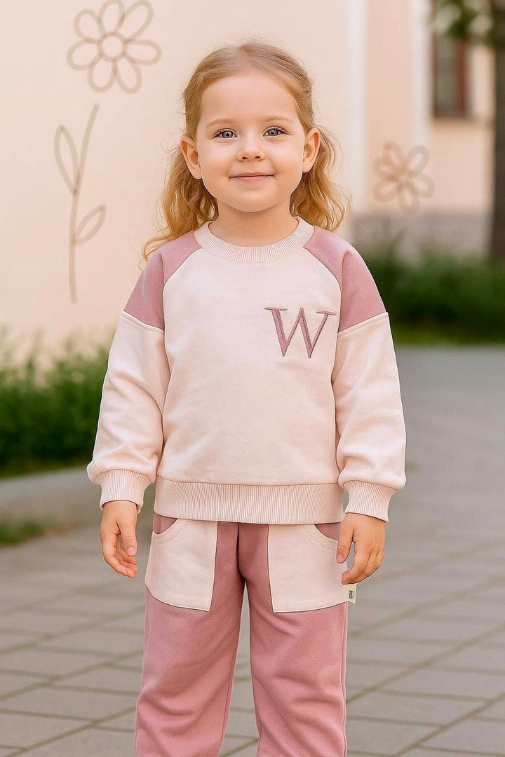 2-delt sweatshirtsæt i bomuld